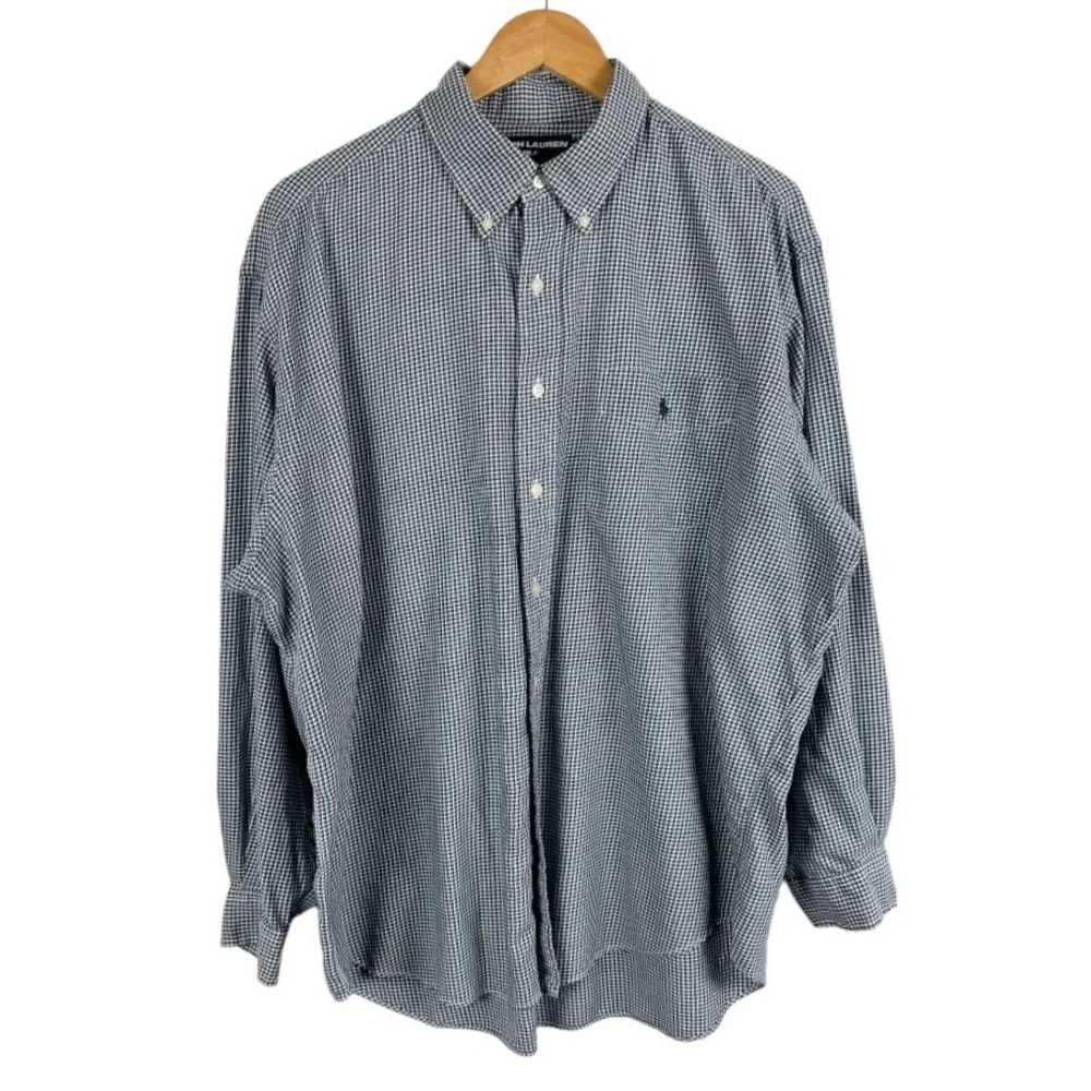 Ralph Lauren Polo Golf Tilden 100% Cotton Button Down Shirt Size XL
